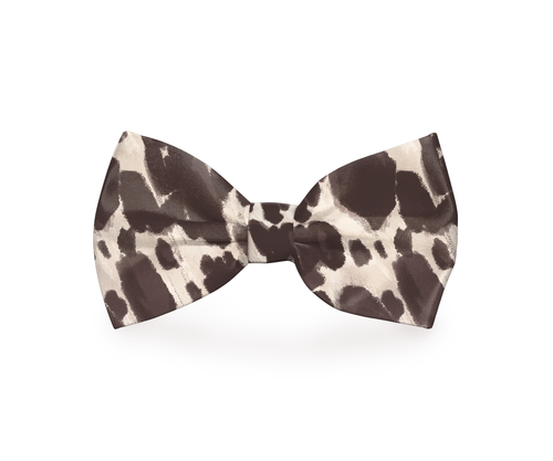 Cow Print Dog Bow Tie