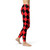 Womens Red and Black Jester Leggings