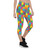 Womens Colorful Jigsaw Puzzle Capri Leggings