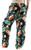 XS-M Leaf Print Pants Women Boho Pants Hippie
