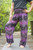 Purple PAISLEY Women Boho Pants Hippie Pants Yoga Pants