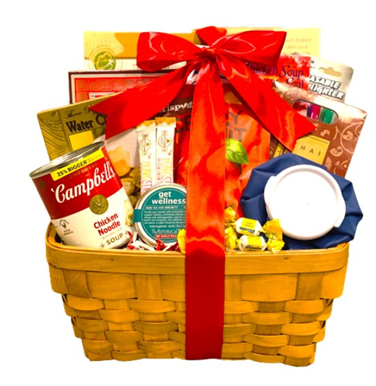 Get Well Soon! Healing Thoughts Gift Basket - Twana's Creation