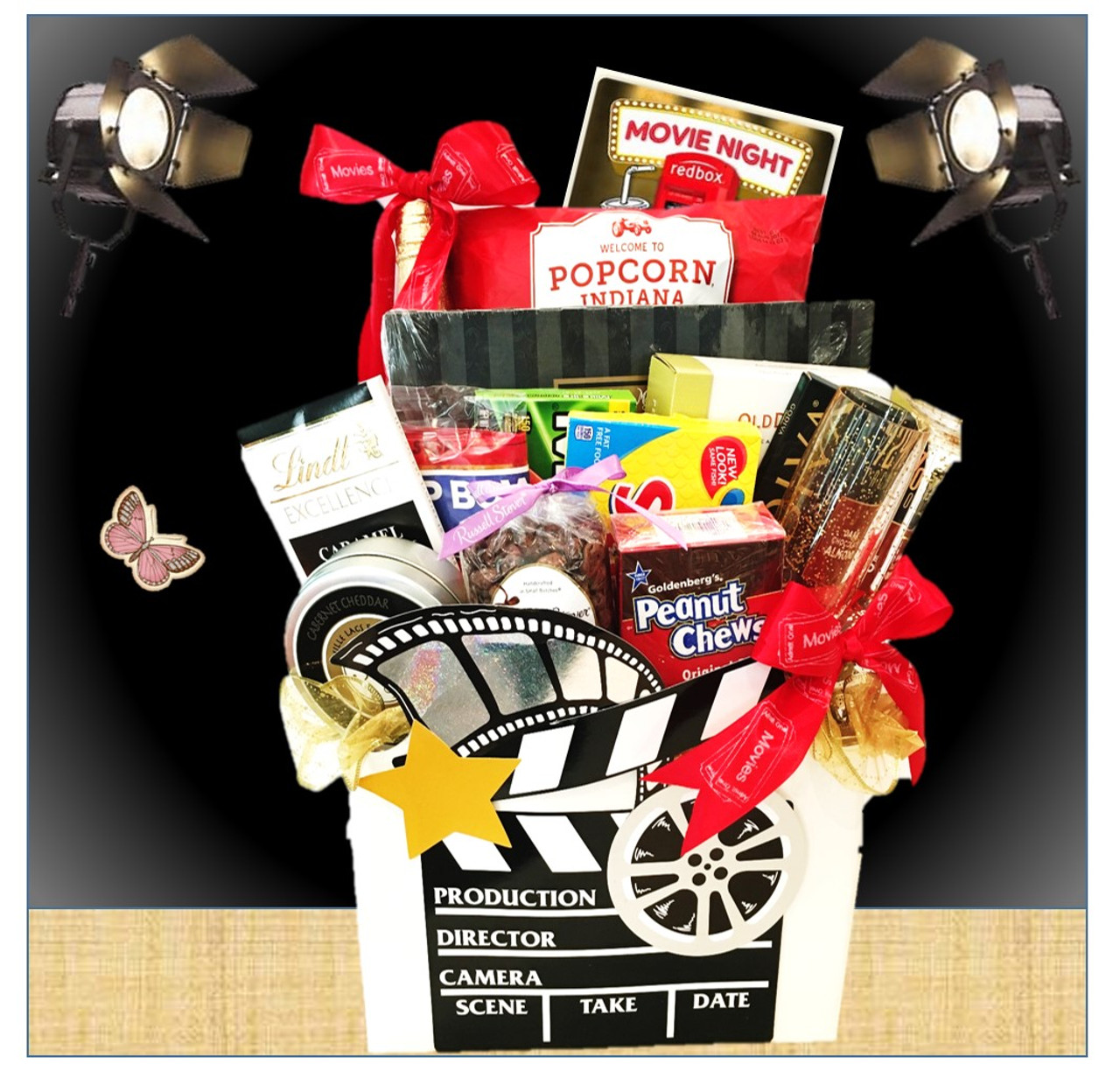 Movie Night, Family Snack Gift Box, Graduation Gift Box, Popcorn