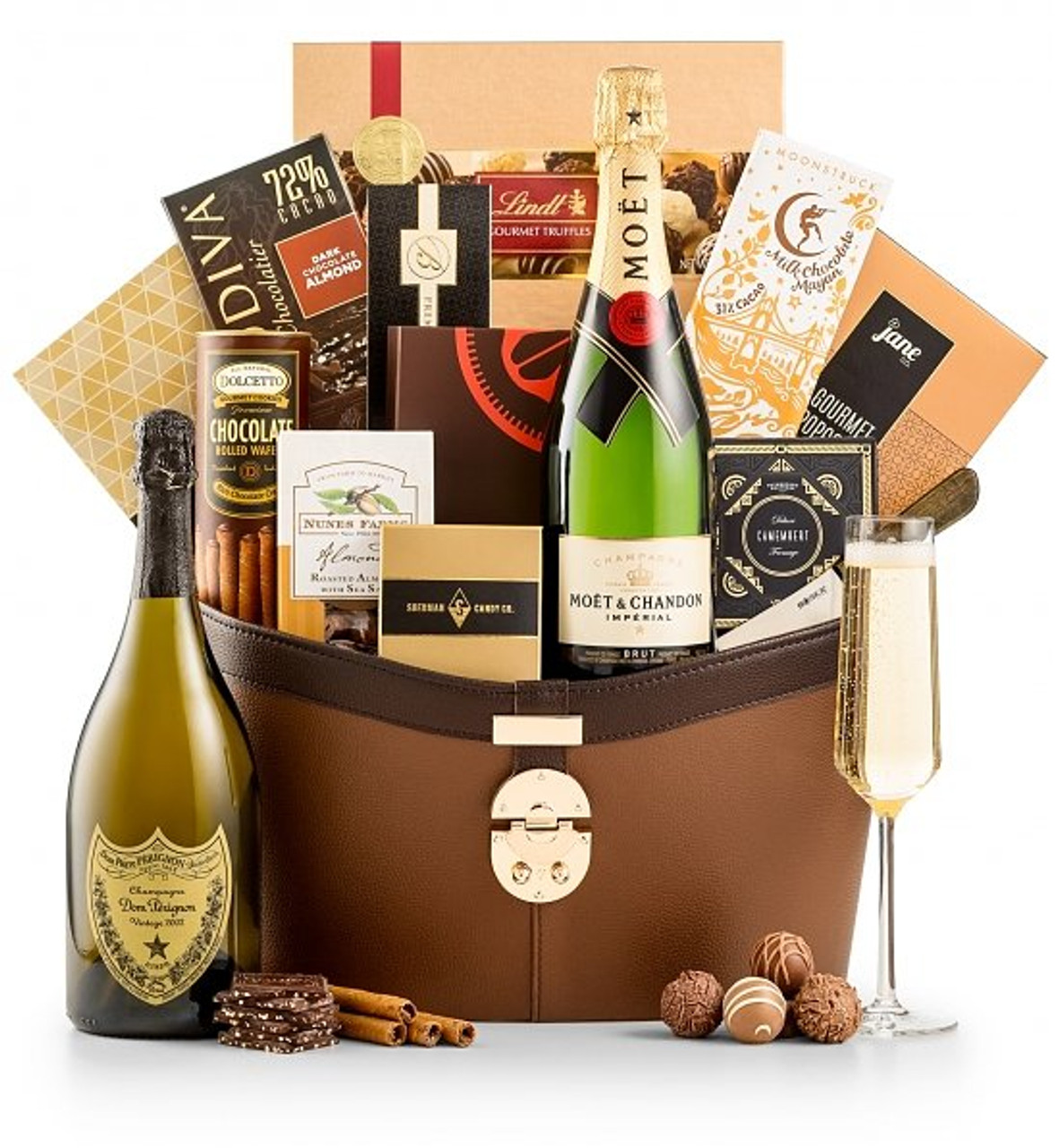 Golden Holiday Gourmet Gift Basket