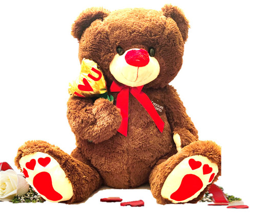 Extra Large Cuddly Chocolate Scented Valentine Bear