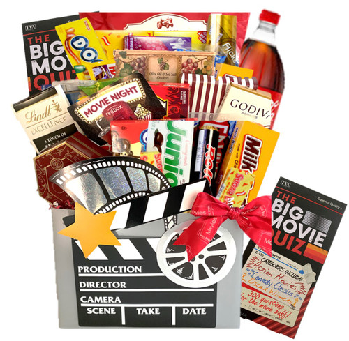 It's Showtime Movie Trivia and Snacks Family Game Gift Basket It's Showtime Movie Trivia and Snacks Family Game Gift Basket