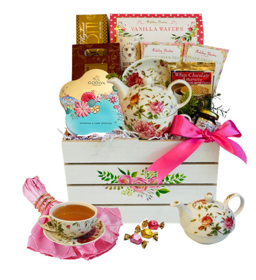 Afternoon Tea Gift Hamper And English Border Biscuits Gift Set – Naras Gifts