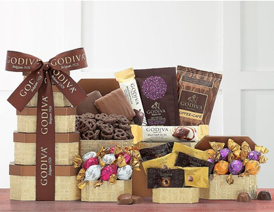 Godiva Gift Tower - Twana's Creation Gourmet Gift Basket
