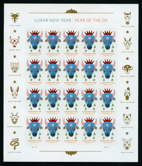 Year of the Ox Stamp Celebrates Lunar New Year Forever First Class Postage Stamps