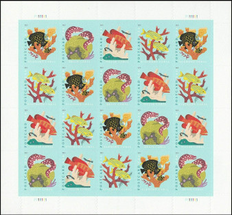 Coral Reefs Forever Postcard Stamps