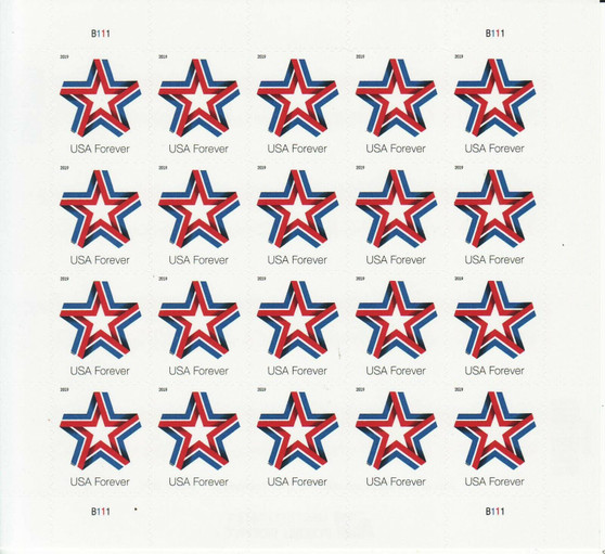 Star Ribbon Forever First Class Postage Stamps