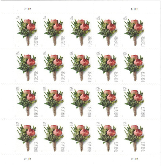 Celebration Boutonniere Forever Postage Stamps