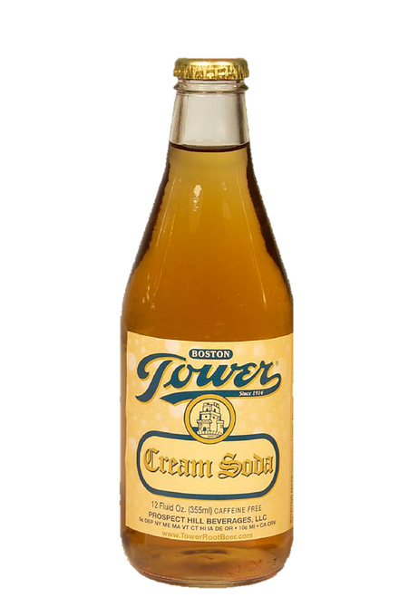 Tower Cream Soda in 12 oz glass bottles for sale from SummitCitySoda.com