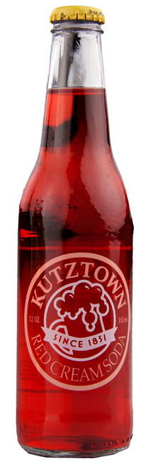 Kutztown Red Cream Soda in 12 oz. glass bottles for Sale