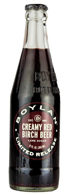 Boylan Creamy Red Birch Beer in 12 oz. glass bottles for Sale