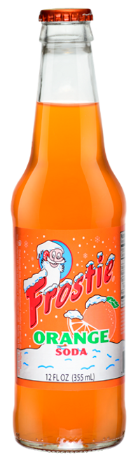 Frostie Orange Soda in 12 oz. glass bottles for Sale