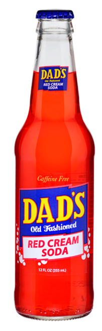 Dad's Old Fashioned Red Cream Soda in 12 oz. glass bottles for Sale