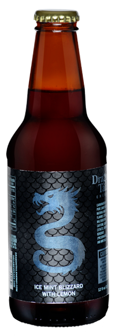 Dragon Tail Ice Mint Blizzard with Lemon in 12 oz. glass bottles for Sale