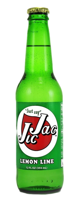 Jic Jac Lemon Lime Soda in 12 oz. glass bottles for Sale