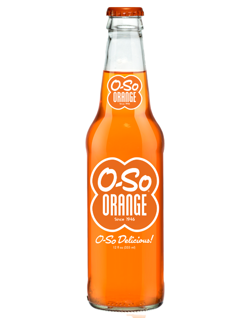 O-So Good  Orange Soda in 12 oz. glass bottles from Summit City Soda