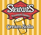 Stewart’s Fountain Classics Cream Soda in 12 oz glass bottles 