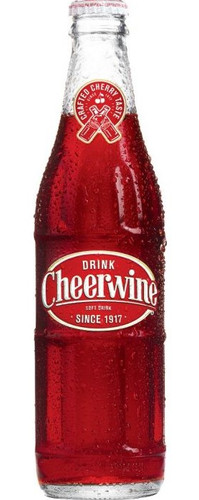 Cheerwine Zero Sugar Glass Bottles 24-Pack