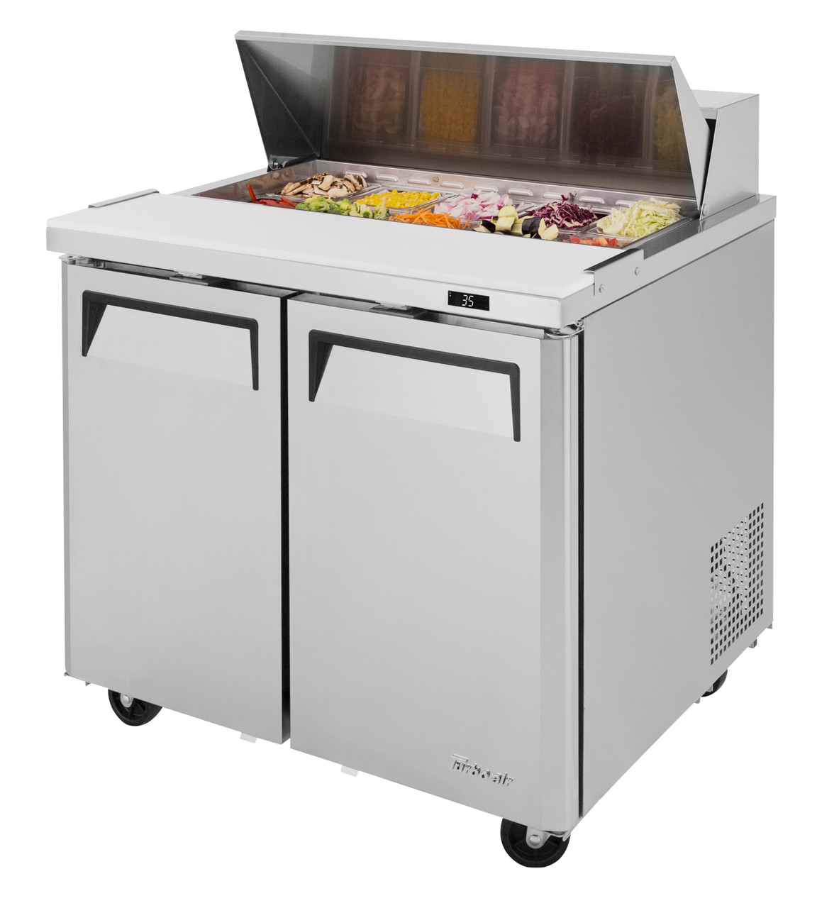 Turbo Air MST-36-N6 36.25'' 2 Door Counter Height Refrigerated