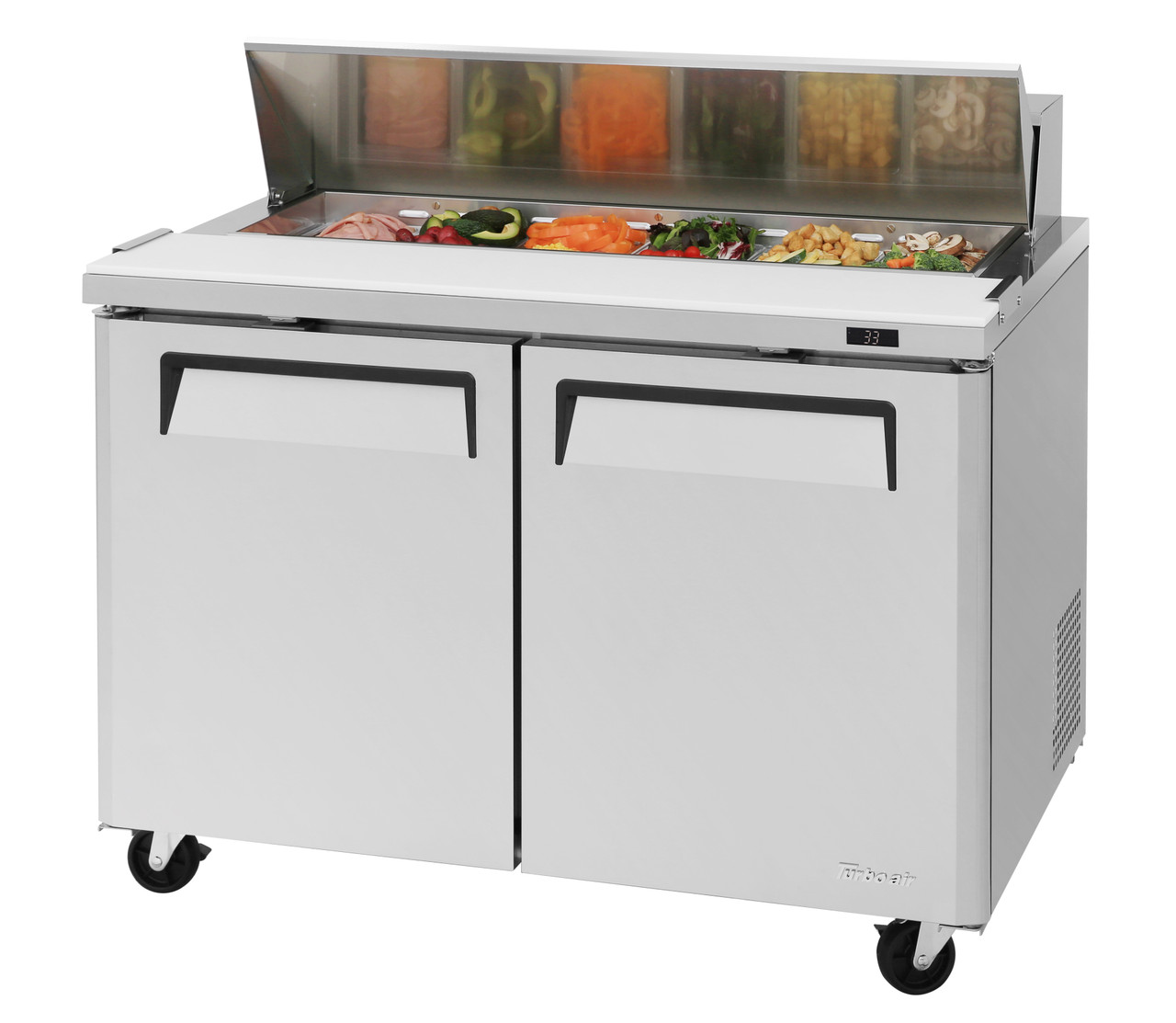 Turbo Air MST-48-N 48.25'' 2 Door Counter Height Refrigerated