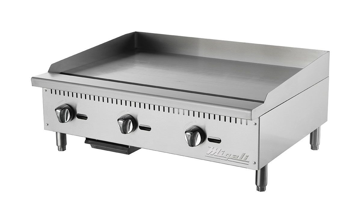 three burner griddle