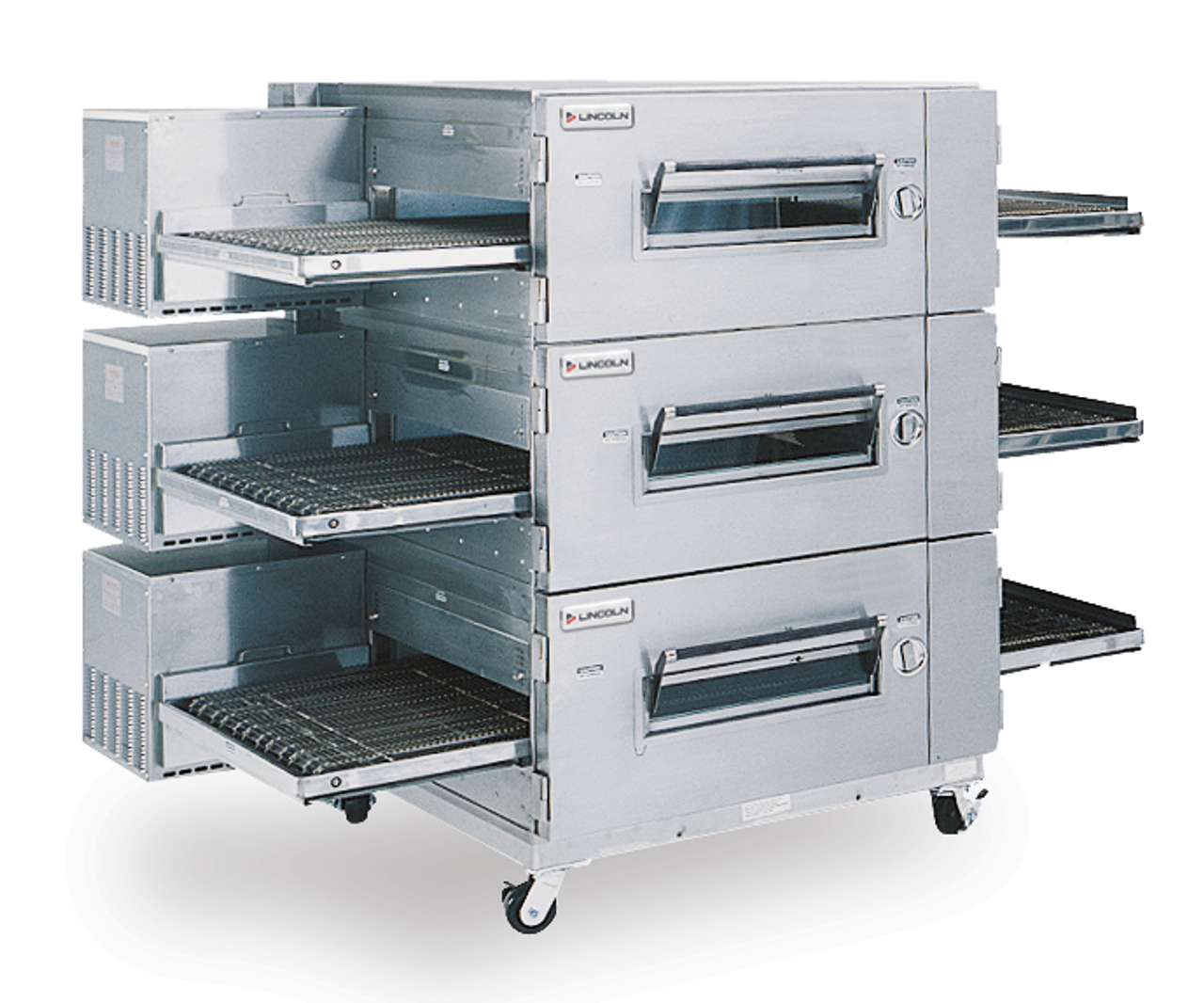 Lincoln V2500/1346 Single or Double Deck Ventless Digital Countertop  Impinger Conveyorized Electric Ovens with Extended