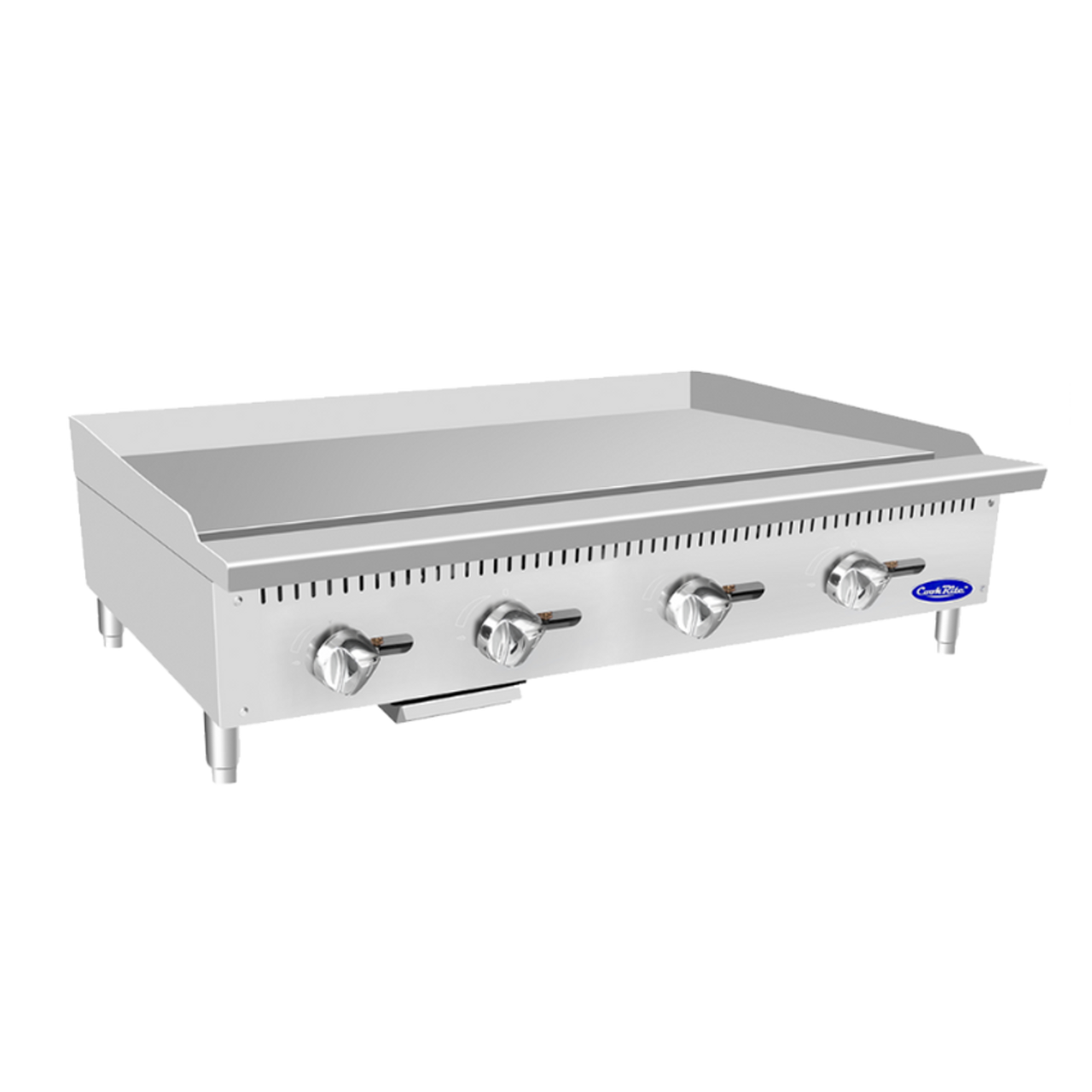 Commercial Natural Gas Griddle, Cook Rite Heavy Duty Stainless Steel Flat  Top Countertop Restaurant Griddle Grill 48 - 120,000 BTU