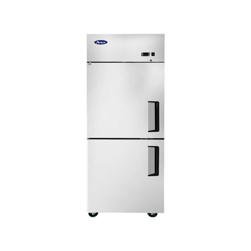 Atosa MBF8010GR 28.7" W 1-Section Solid Door Reach-In Refrigerator - 115 Volts,Self-Contained, Top-Mounted