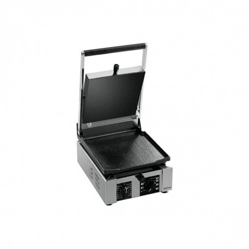 Univex PPress1RF Single Panini Press, Ribbed Bottom Flat Top Plates, Sandwich/Panini Grill