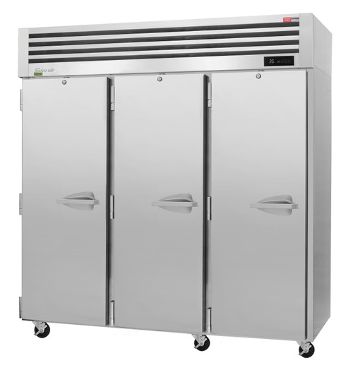 Turbo Air PRO-77R-N(-AR)(-AL) 77.75'' Top Mounted 3 Section Door Reach-In Refrigerator Refrigerant R290,  75.06 Cu. Ft.