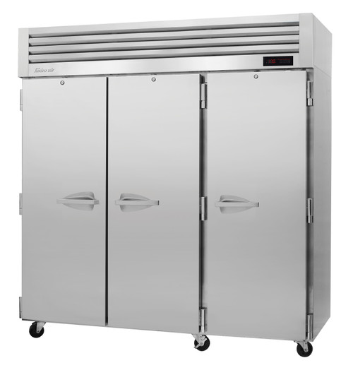 Turbo Air PRO-77H PRO Series 3 Section 3 Solid Door Reach-In Heated Holding Cabinet , 115/208 Volts, Refrigerant R290, 73.9 Cu. Ft.