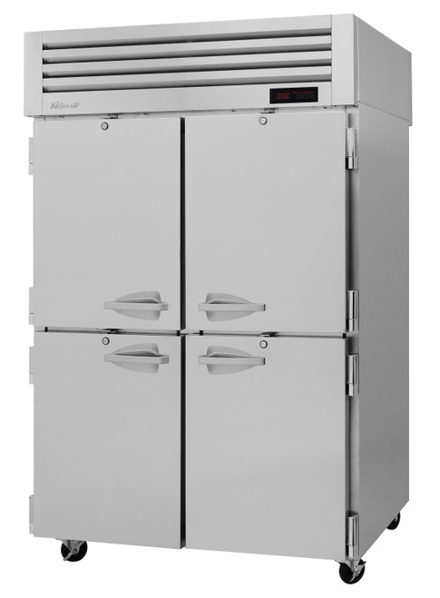 Turbo Air PRO-50-4H PRO Series 2 Section 4 Solid Half Door Reach-In Heated Holding Cabinet, 115/208 Volts, Refrigerant R290, 47.5  Cu. Ft.