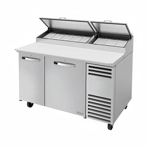 True TPP-AT-60-HC~SPEC3 60" Pizza Prep Table w/ Refrigerated Base, 8 Pans (Top), Refrigerant R290