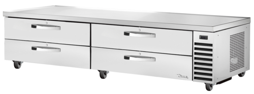 True TRCB-96-HC~SPEC3 95 1/2" Chef Base with (4) Drawers, 12 Pans (Full Size), Refrigerant R290