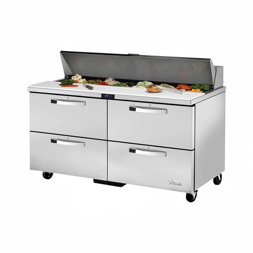 True TSSU-60-16D-4-HC~SPEC3 60" 4 Drawer Refrigerated Sandwich / Salad Prep Table, 16 Pans Top, Refrigerant R290