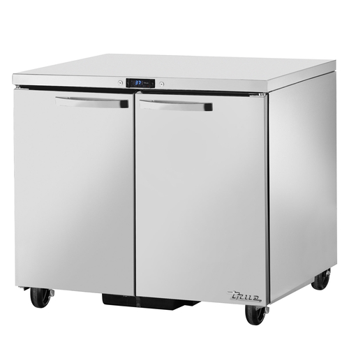 True TUC-36-HC~SPEC3 36" Undercounter Refrigerator with 2 Sections, 2 Solid Door, 8.5 Cu. Ft, Refrigerant R290