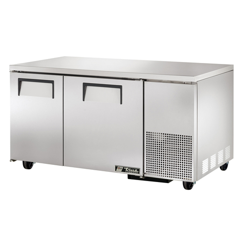 True TUC-60-32F-HC 60" Two Door Deep Undercounter Freezer with 2 Sections, 2 Solid Door, 15.9 Cu. Ft, Refrigerant R290