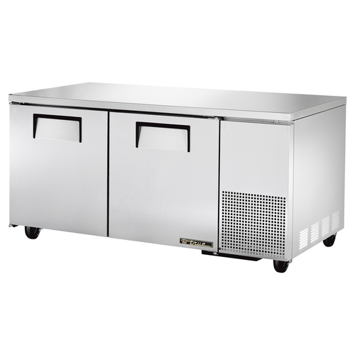 True TUC-67-HC 67" Undercounter Refrigerator with 2 Sections, 2 Solid Doors, 20.6 Cu. Ft, Refrigerant R290