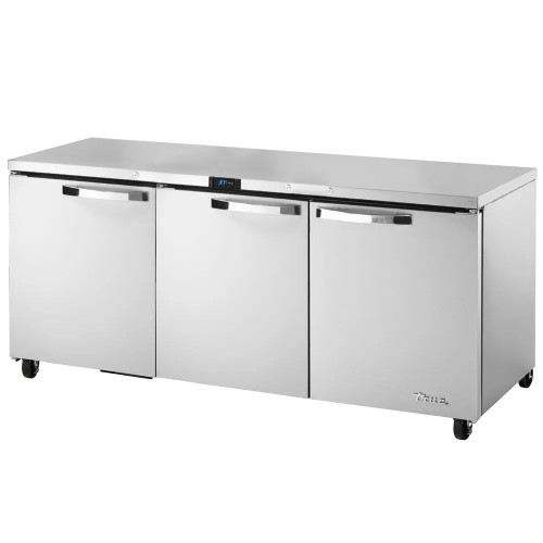 True TUC-72-HC~SPEC3 72" W Reach-In Undercounter Refrigerator, 3 Sections, 3 Solid Doors, 19 Cu. Ft, Refrigerant R290