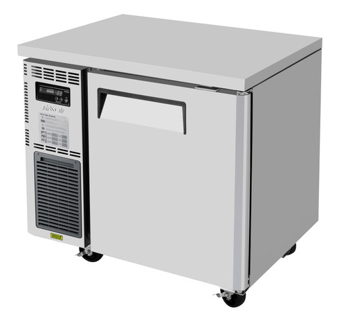 Turbo Air JUR-36-N6 35.38'' 1 Section Undercounter Refrigerator with 1 Right Hinged Solid Door and Front Breathing Compressor Refrigerant  R600A  6.37 Cu. Ft