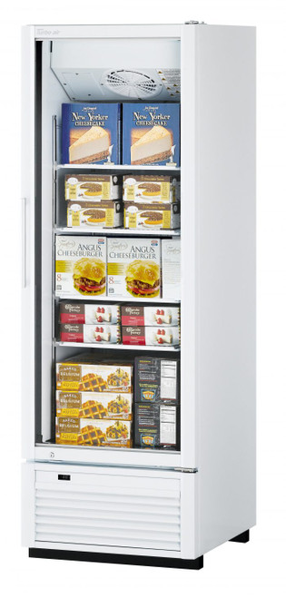 Turbo Air TGF-23SDH-N 27''  1 Section White Glass Door Merchandiser Freezer  Refrigerant  R290  17.9  Cu. Ft