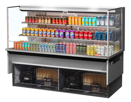 Turbo Air TOM-72L-UF-S-3SI-N Drop-In Horizontal Open Display Case   Refrigerant  R290  23.4  Cu. Ft