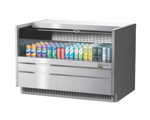 Turbo Air TOM-48UC-S-N Drop-In Horizontal Open Display Case   Refrigerant  R290  6.8  Cu. Ft