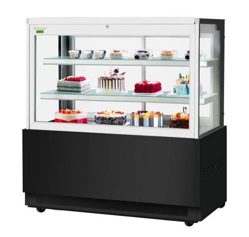 Turbo Air TBP60-54FN-W(B) 590'' Glass Refrigerated Bakery Display Case  Refrigerant R290,  21.8  Cu. Ft