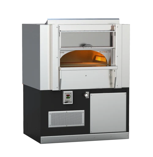 Wood Stone FD-6045-RFGL-IRW 60"W Fire Deck Stone Hearth Oven, Gas Fired/Wood Burning Option, Underfloor IR Burner, Left Side Radiant Flame, 9 Sq.Ft Cooking Surface, (16) 8" Pizza Capacity, 160,000 BTU/hr