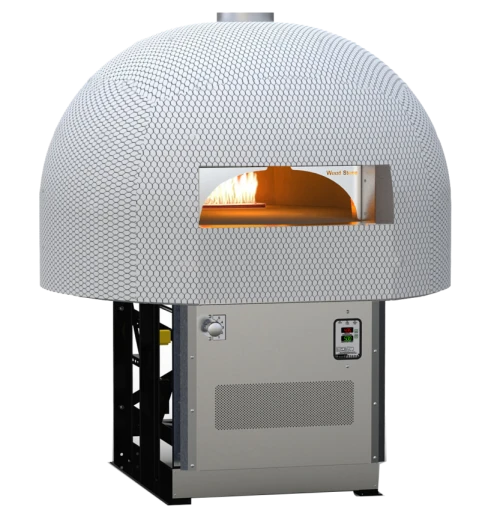 Wood Stone WS-TS-5-RFG Traditional Series 5' 60"W Stone Hearth Oven, Radiant Gas Flame in Dome, 15 Sq.Ft Cooking Surface, (8) 12" Pizza Capacity, (105,000-NG/94,000-LP) BTUs/hr